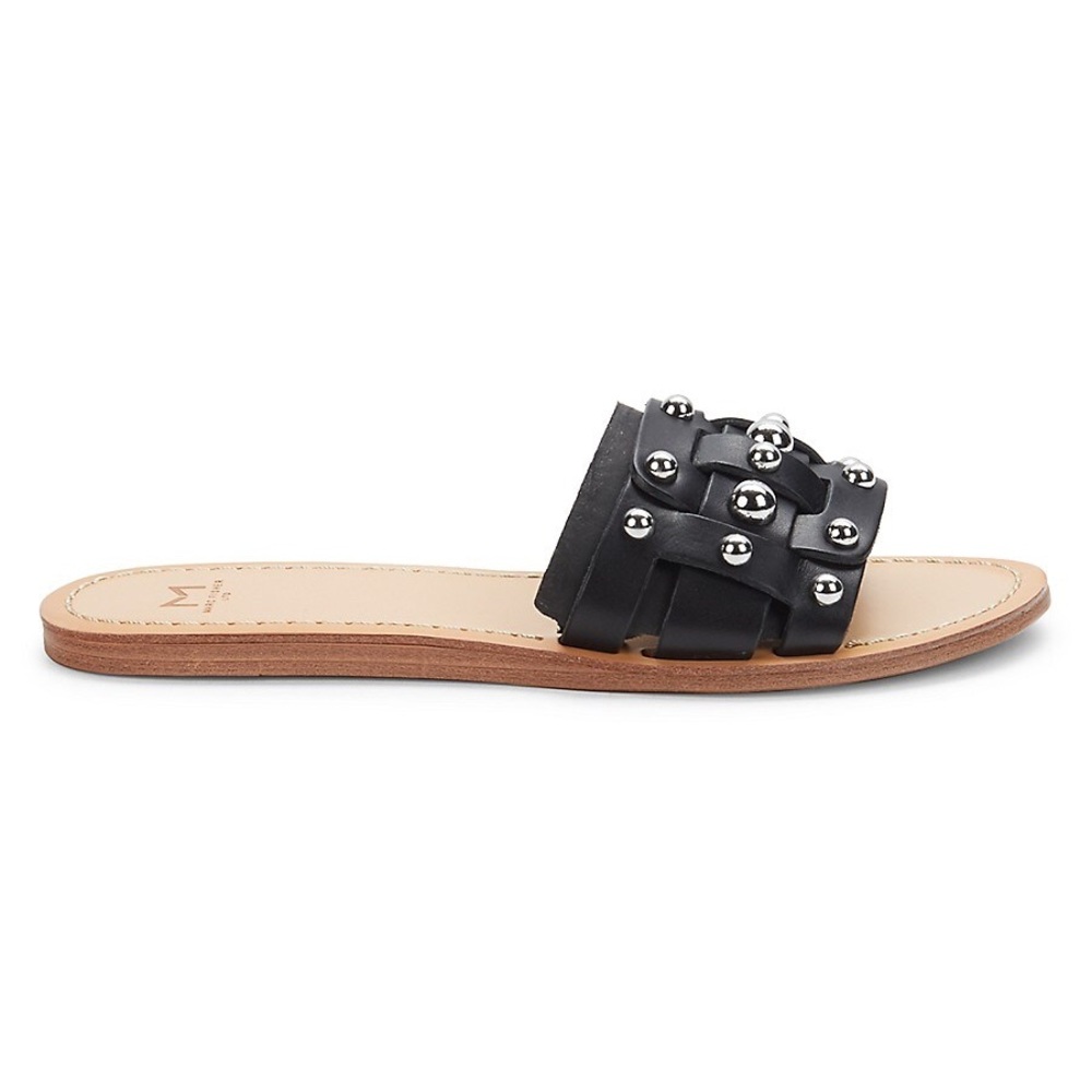 NWOB Leather Women’s Mark Fisher Studded Flat Sandals